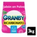 Jabón En Polvo Granby Bicarbonato Lavado A Mano De Rosas 3kg